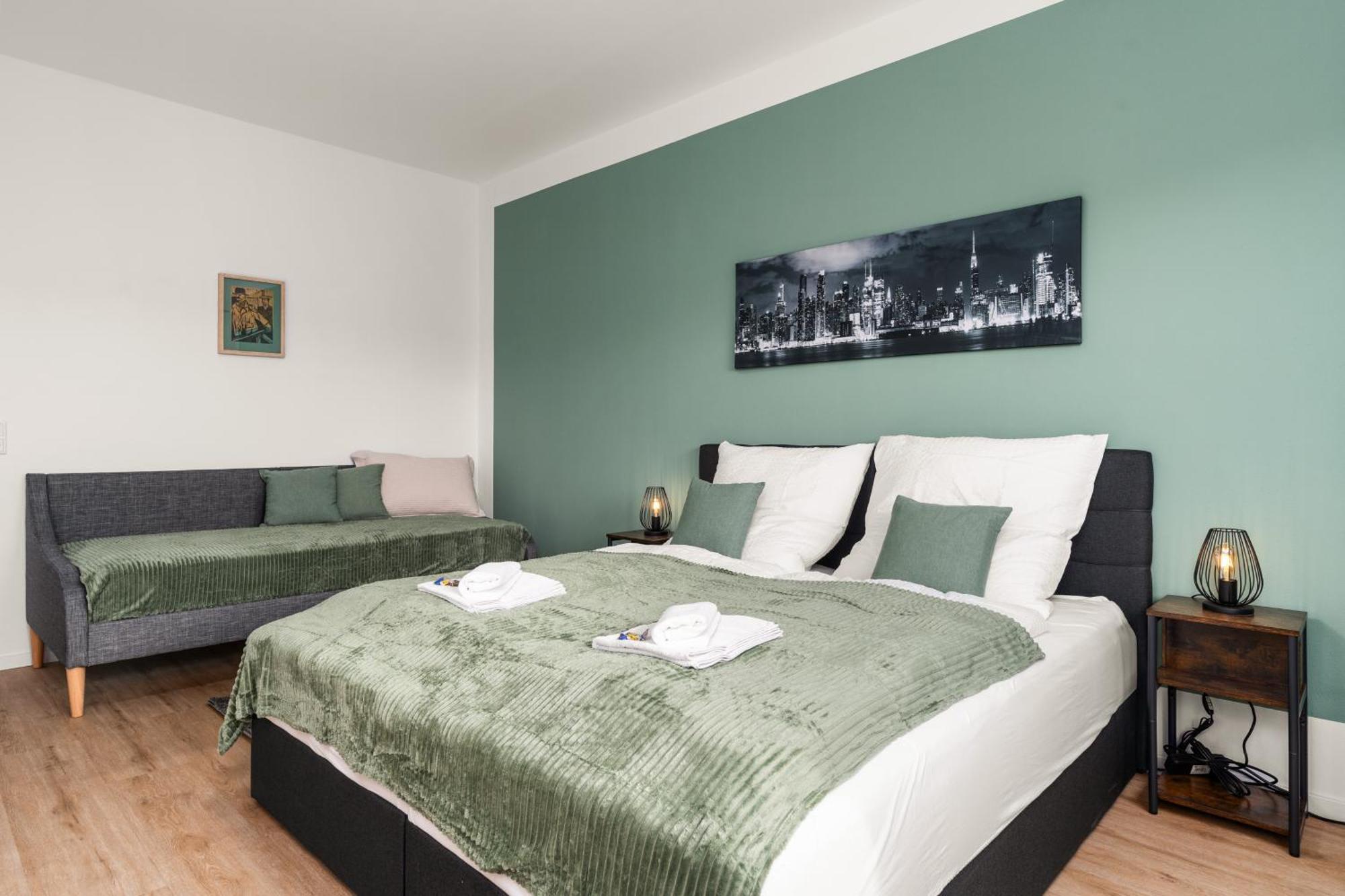 Homely-Apartment Manhattanart, Zentral, Parkplatz, Billard,Ps4, Dart, Balkon Bielefeld Eksteriør billede