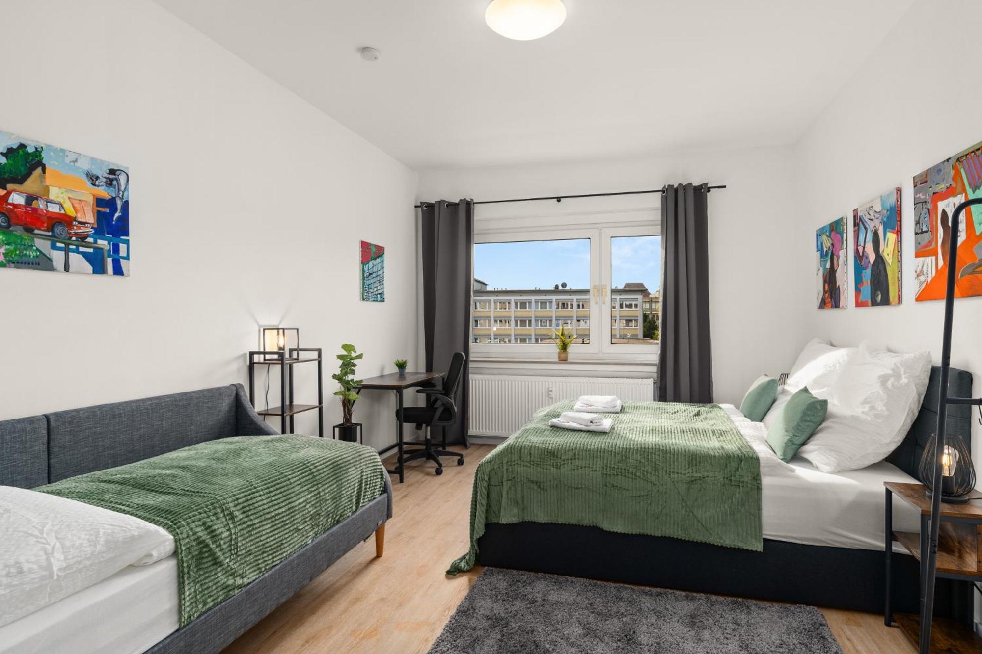 Homely-Apartment Manhattanart, Zentral, Parkplatz, Billard,Ps4, Dart, Balkon Bielefeld Eksteriør billede